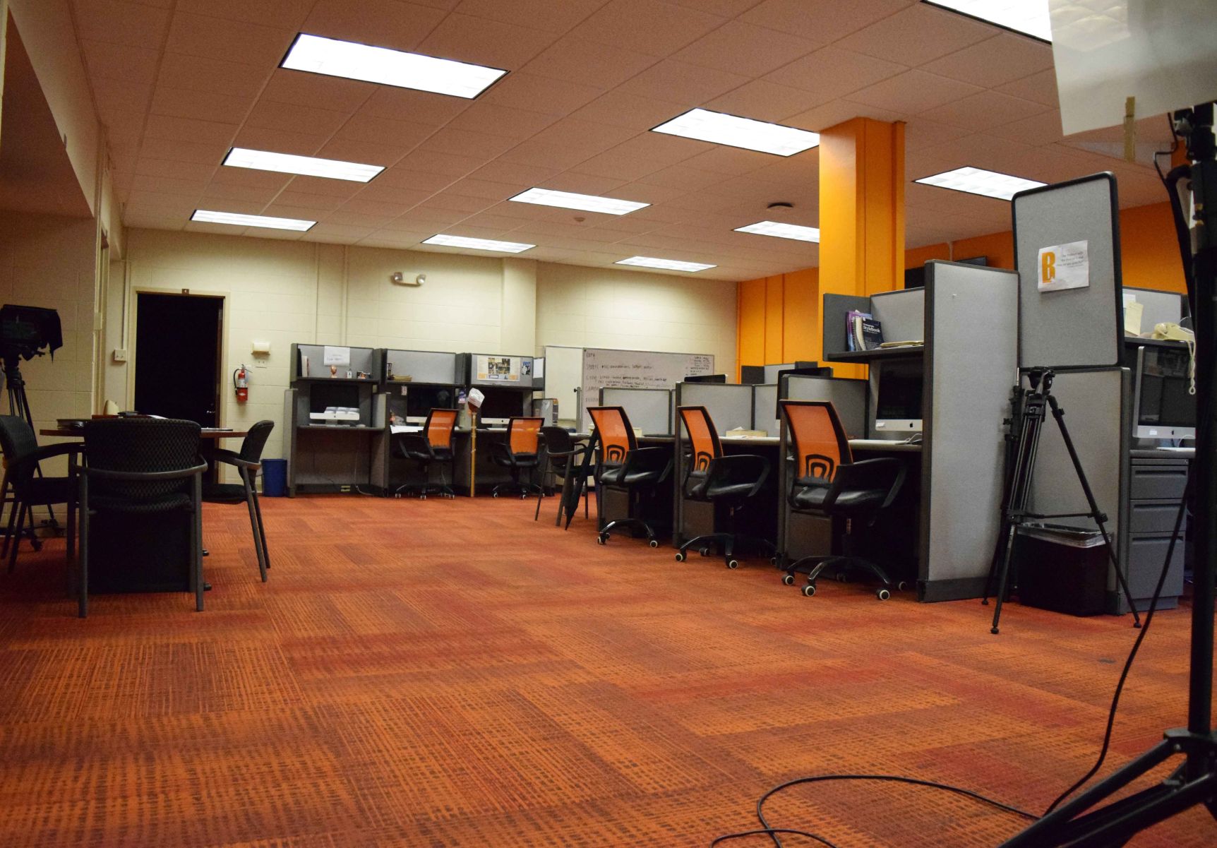 Empty Daily Beacon Newsroom